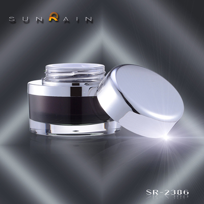 la crema cosmética adaptable de 30ml 50ml sacude SR-2386, tarros plásticos de la loción