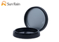 Los ABS plásticos cosméticos del negro del colorete de la belleza se ruborizan caso con el espejo SF0806A