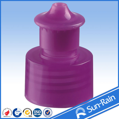24-410 cápsula plástica de vaivén púrpura 28-410 para las botellas de los deportes