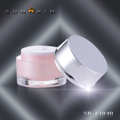 El cosmético plástico de Sunrain PMMA sacude 30ML 50ML SR-2384B para el cuidado personal