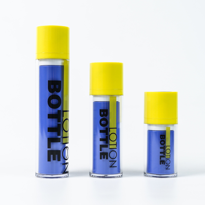 Moda 15ml 30ml 50ml Botella giratoria cosmética para el cuidado de la piel Embalaje con serigrafía