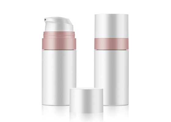 Botella privada de aire cosmética doble blanca de encargo de la bomba del maquillaje de la pared 30g