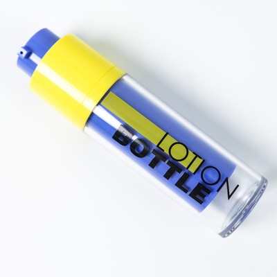 Moda 15ml 30ml 50ml Botella giratoria cosmética para el cuidado de la piel Embalaje con serigrafía
