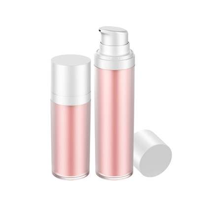 Envasado con PET de 30 ml y 50 ml envasado con PET de bomba Cosmético Reemplazable PET de doble pared Botella de crema facial
