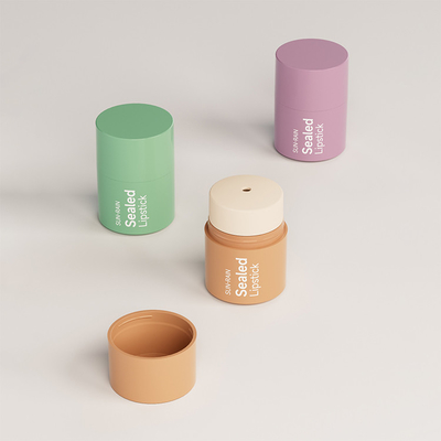 Personalización de 15g Gloss de labios giratorio Máscara de labios de plástico Blush Stick de lápiz sólido Bálsamo de desodorante tubo de maquillaje Contenedor de Pp Relámpago sellado Botella