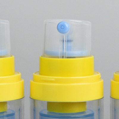 Fabricantes Botella de PET de pared doble Botella de bomba sin aire de 30 ml de mantenimiento fresco recargable